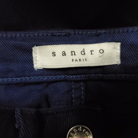 Sandro Denim Side Zip Pants - Picture 5 of 7